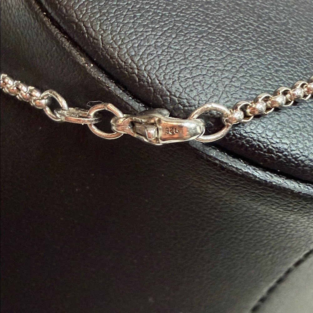 Retired James  Avery Sterling Silver Dancer Charm Necklace Cable Chain - Picture 6 of 6